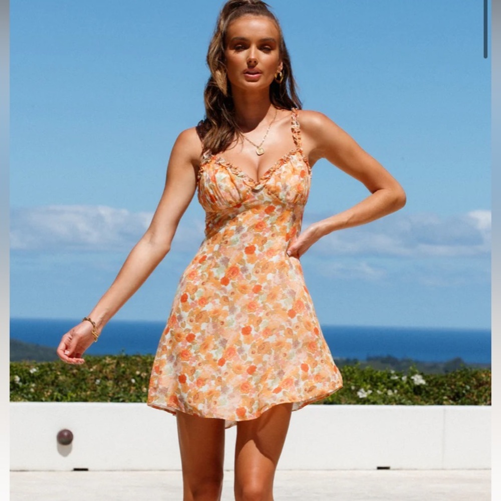 Hello molly orange dress